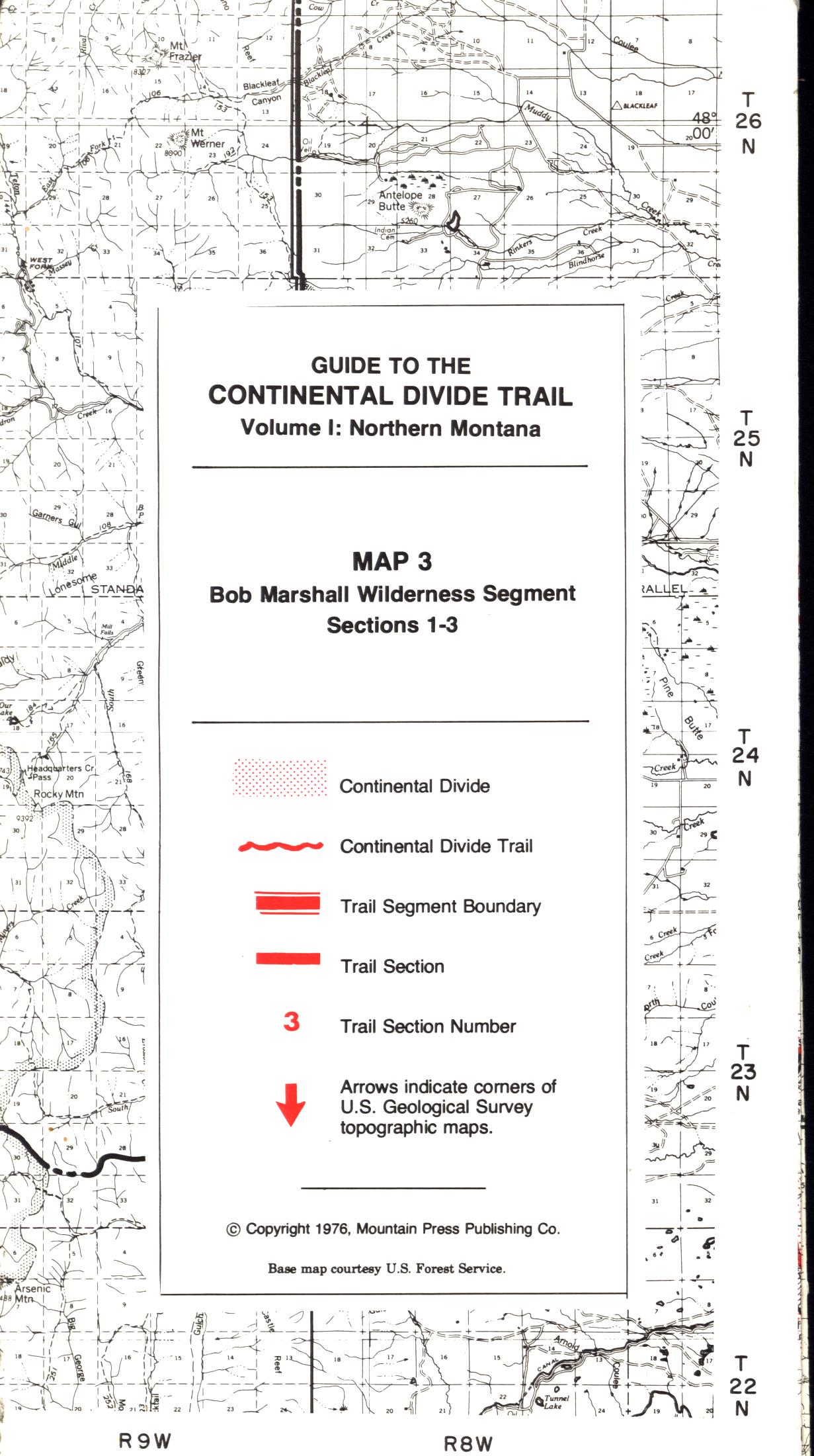 GUIDE TO THE CONTINENTAL DIVIDE TRAIL: Volume I, Northern Montana. 